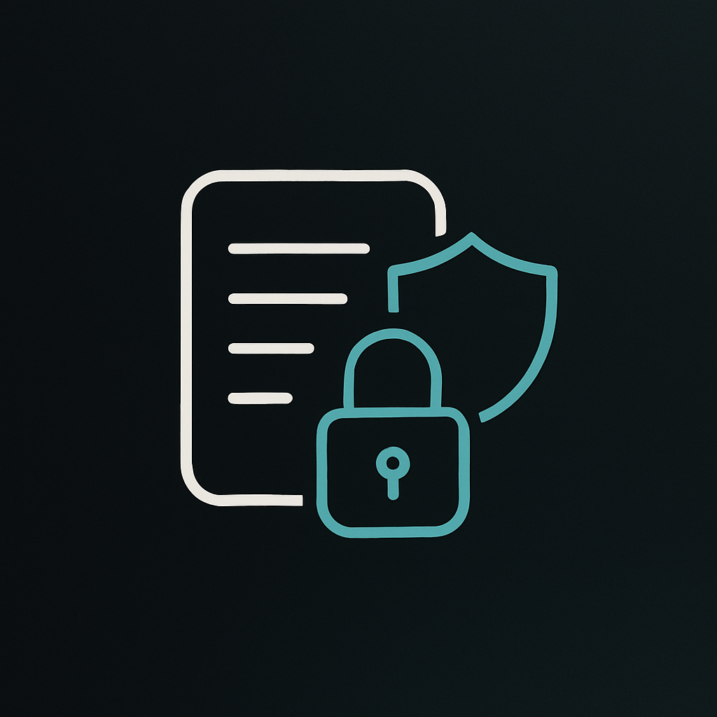 Shield icon for privacy
